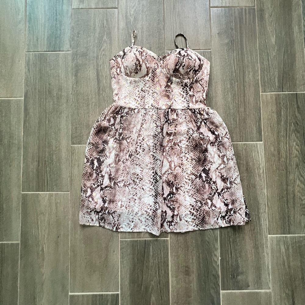 Snake print dress